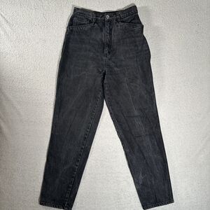 Sync By Union Bay Black Jeans Women's 27x29 High Rise Straight Leg Mom Jeans